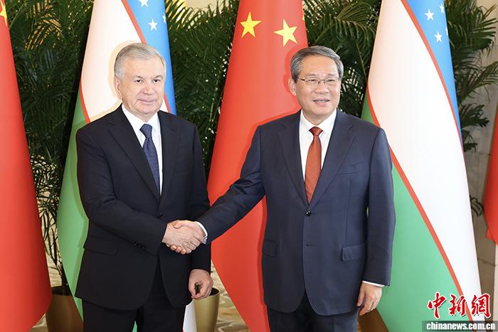 李強(qiáng)會(huì)見烏茲別克斯坦總統(tǒng)米爾濟(jì)約耶夫