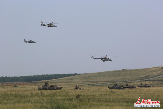 中俄軍演中方部隊未經(jīng)調(diào)整進入針對性訓(xùn)練(圖)