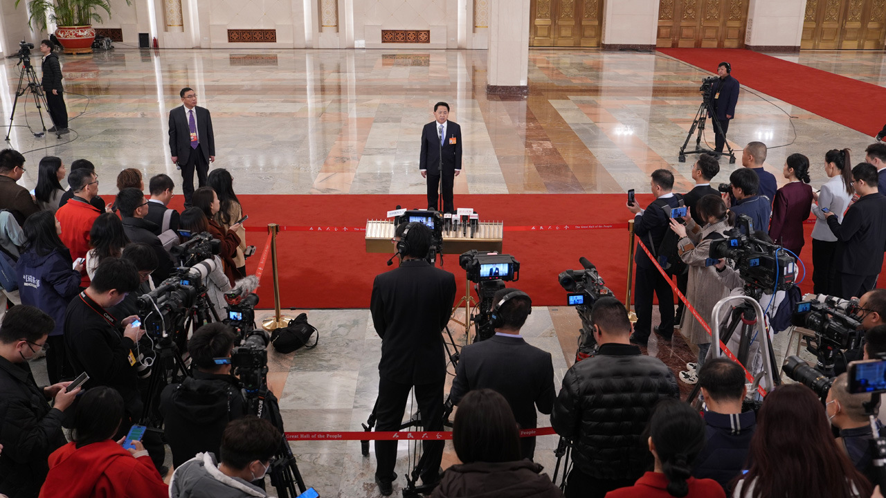十四屆全國人大二次會議第二場“部長通道”集中采訪活動(dòng)舉行
